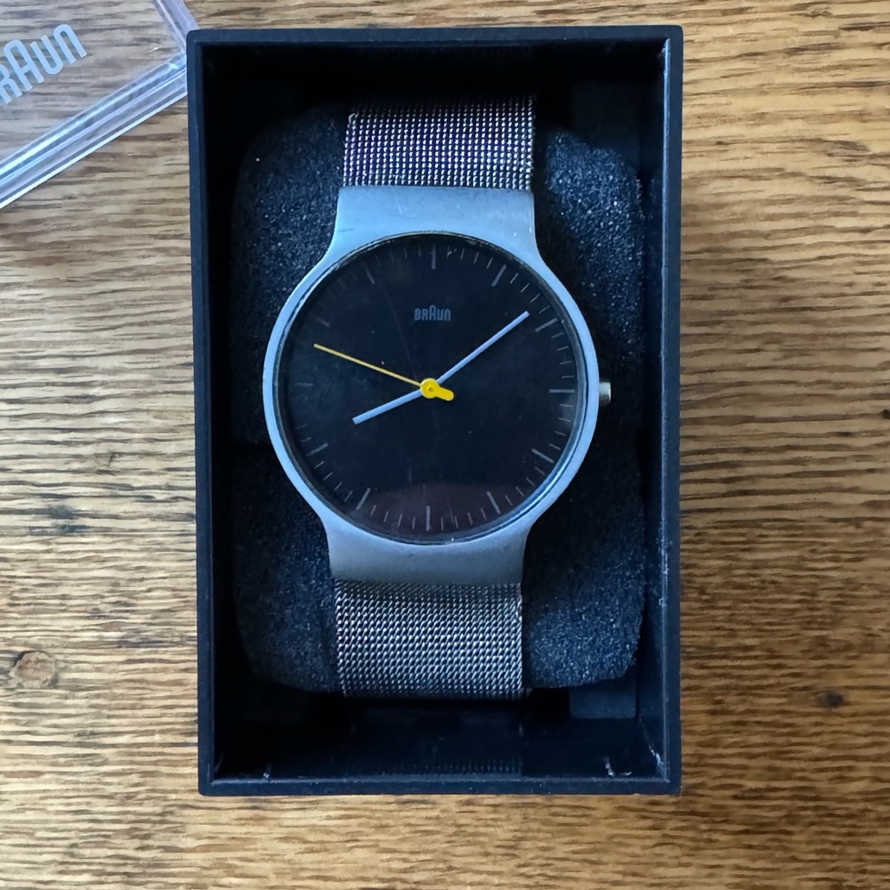 Braun Classic Slim Analog Mesh 38mm Watch
